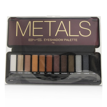 BYS Eyeshadow Palette (12x Eyeshadow, 2x Applicator)