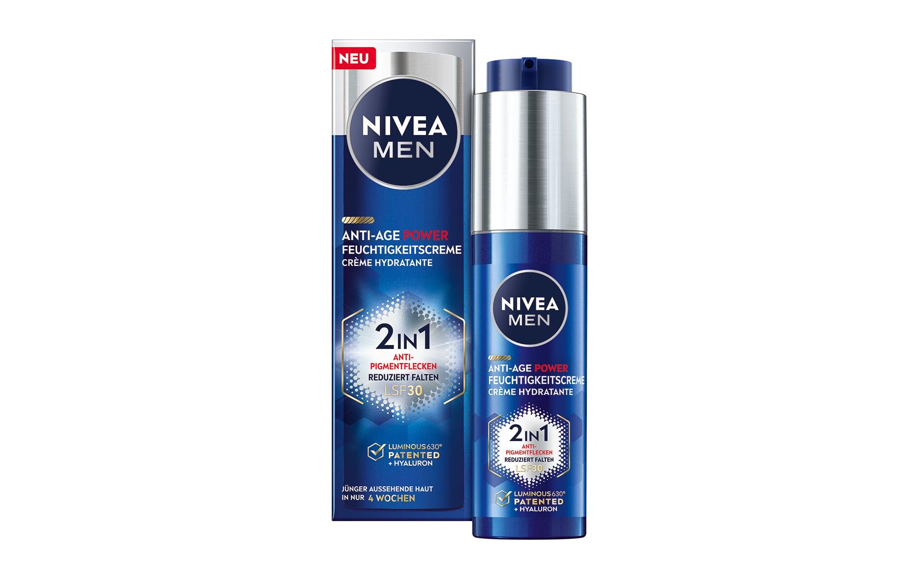 Men Crème Anti-Age Power Luminous 50 mlAnti-Age Gesichtspflege mit dem patentierten Anti-Pigment-Wirkstoff
