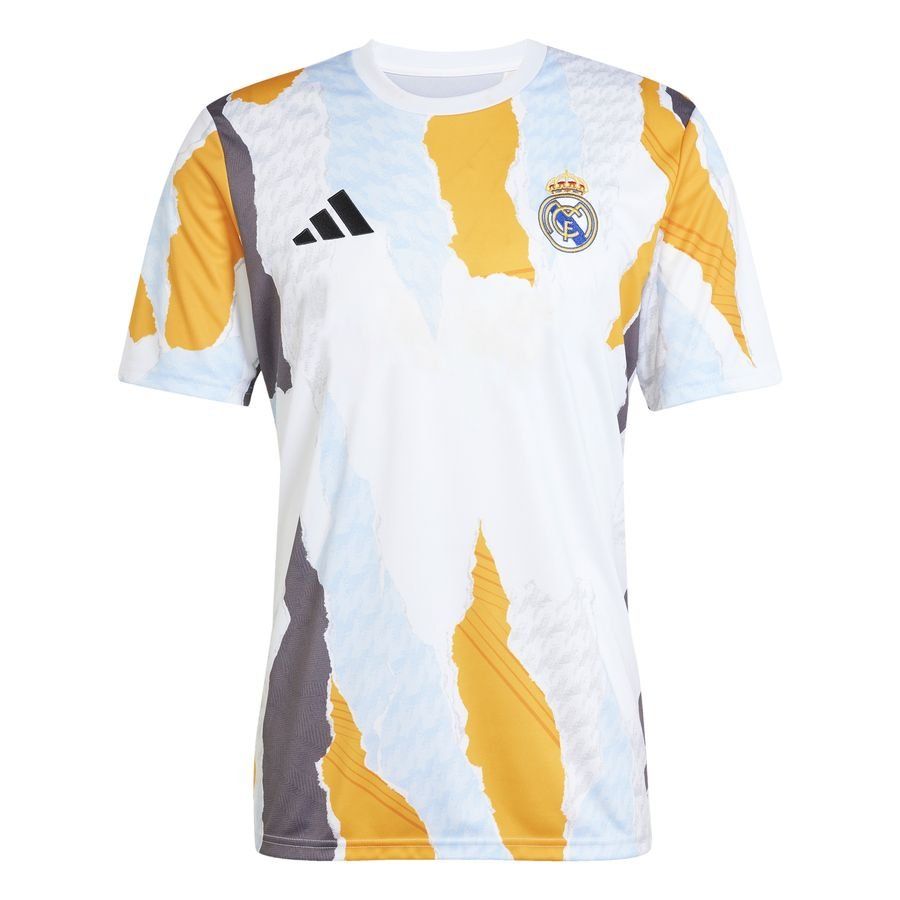 Real Madrid T-shirt d'Entraînement Avant-Match - Blanc/Crew Orange/Gris