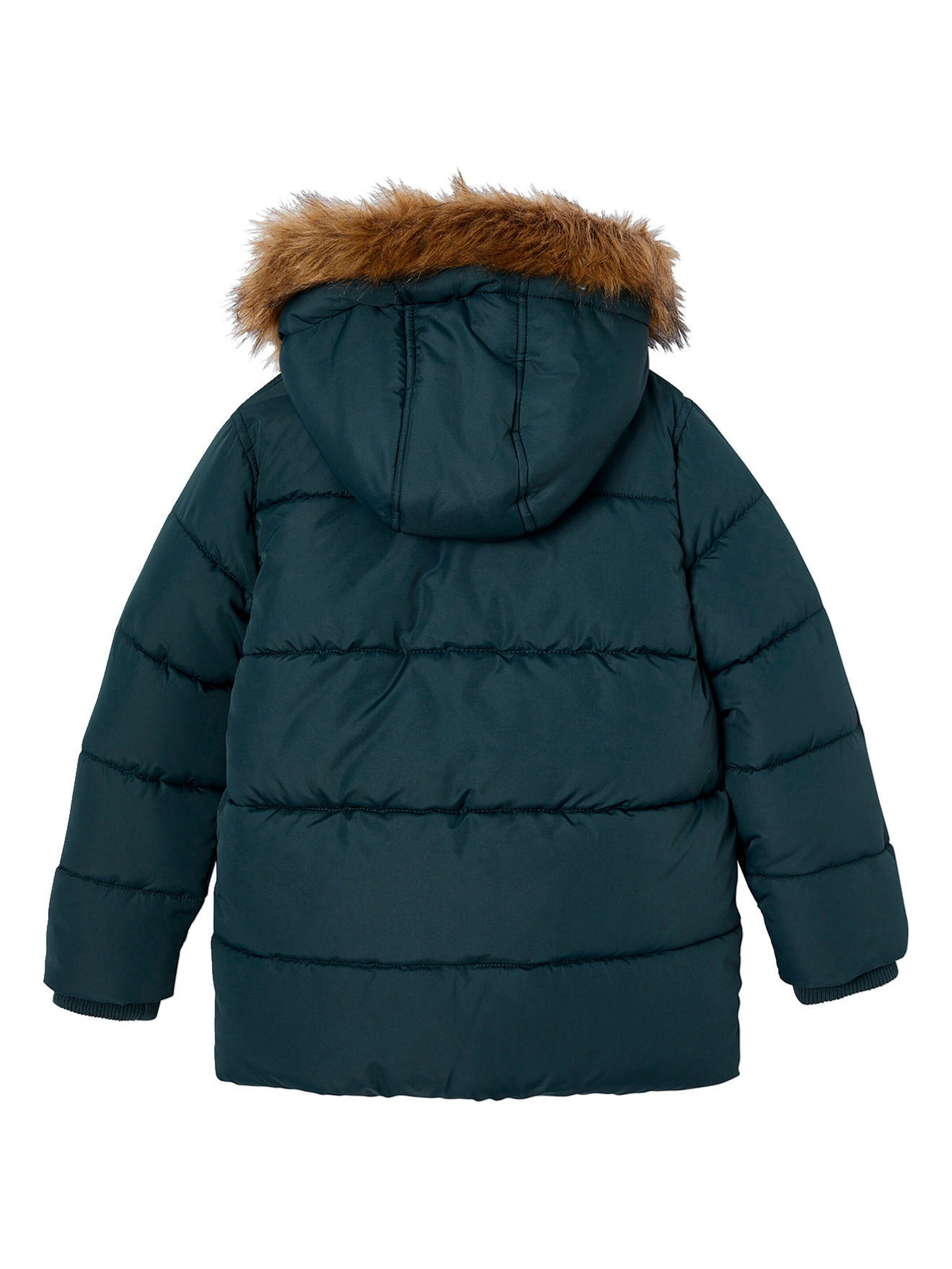 Vertbaudet Jungen Jacke & Handschuhe mit Recyclingmaterial tannengrün