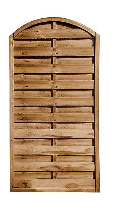 Panneau arc bois Blooma Arve marron 30 mm 90 x h.180 cm