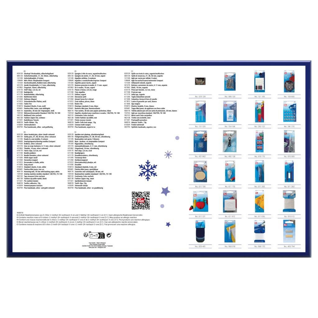 (45x29cm) Mercerie Adventskalender Handarbeits Weihnachts Kalender (651681) - Näh Zubehör