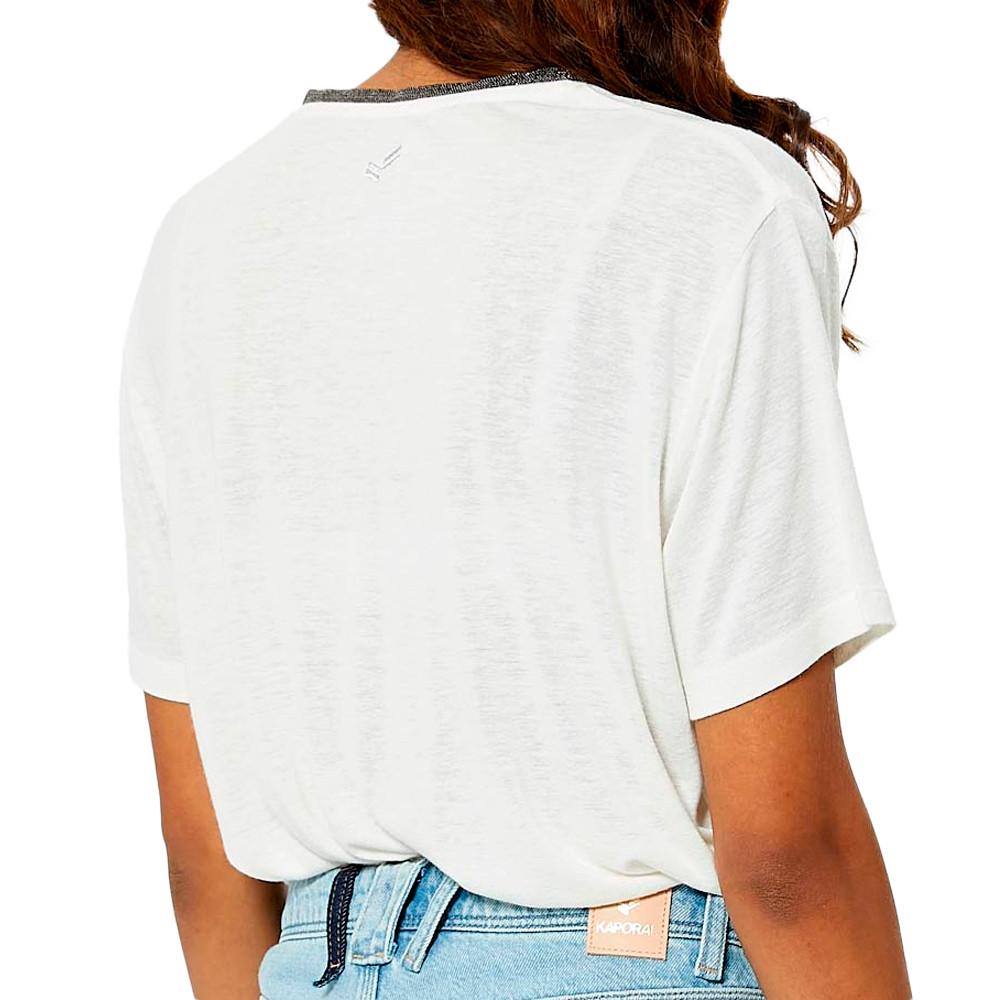 Kaporal T-shirt Blanc Femme Kaporal Jorixe