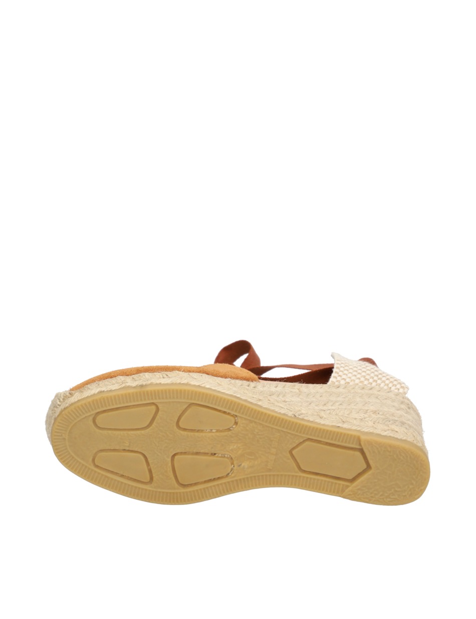 Veloursleder Keilsandale