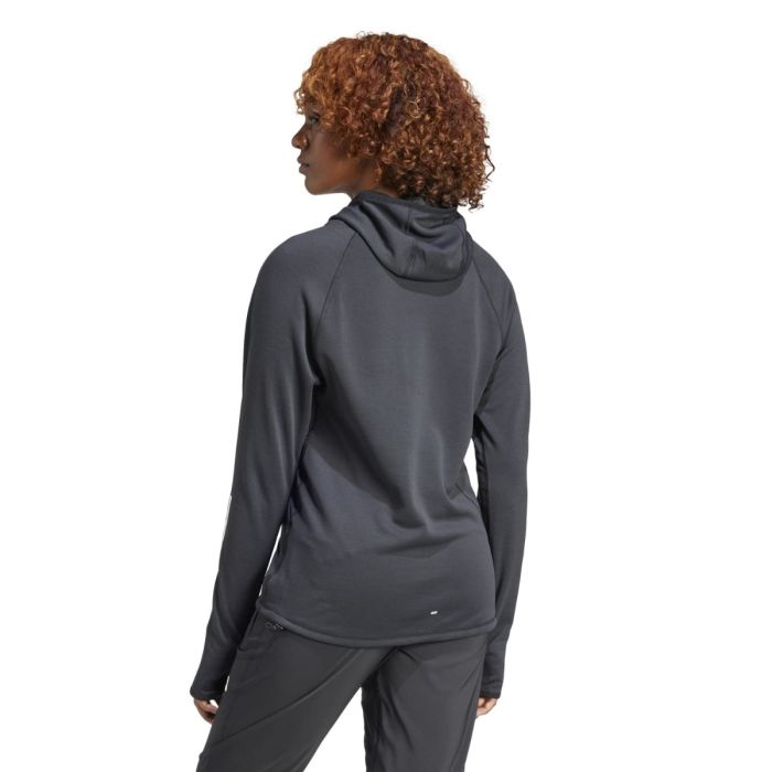 adidas Dame Trøjer 3Stripes Hoodie Sort