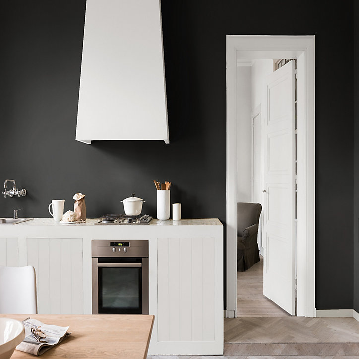 Peinture intérieure couleur Si Simple ! Dulux Valentine satin noir le noir 2.5L