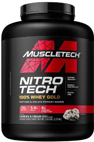 Muscletech Nitro-Tech Performance - Eiwitshake / Proteïne Poeder met Creatine - Cookies & Cream - 1800 gram (39 shakes)