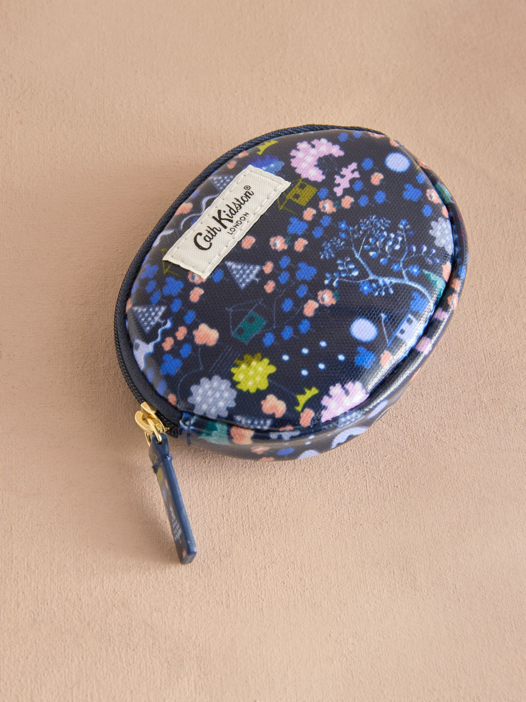 Navy Tiny Town - Cath Kidston - Ronde portemonnee