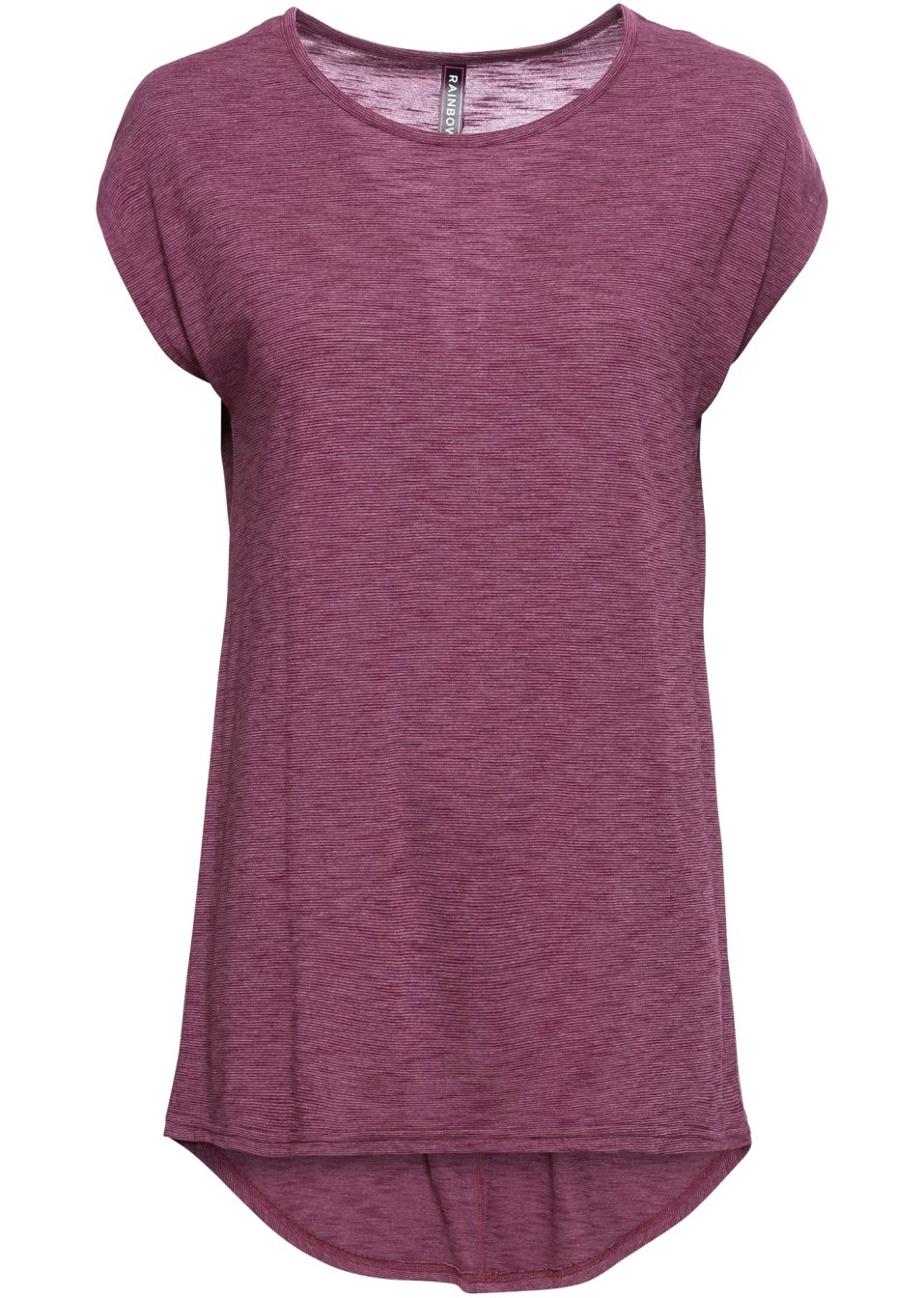 T-shirt long avec base arrondie