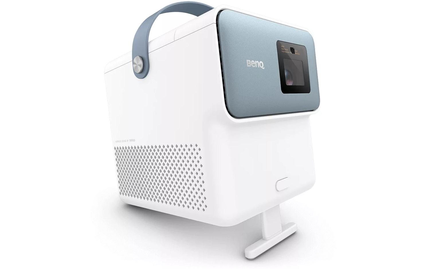 Projektor GP100<br>Tragbarer Beamer mit kraftvollem Bass für Streaming & Gaming