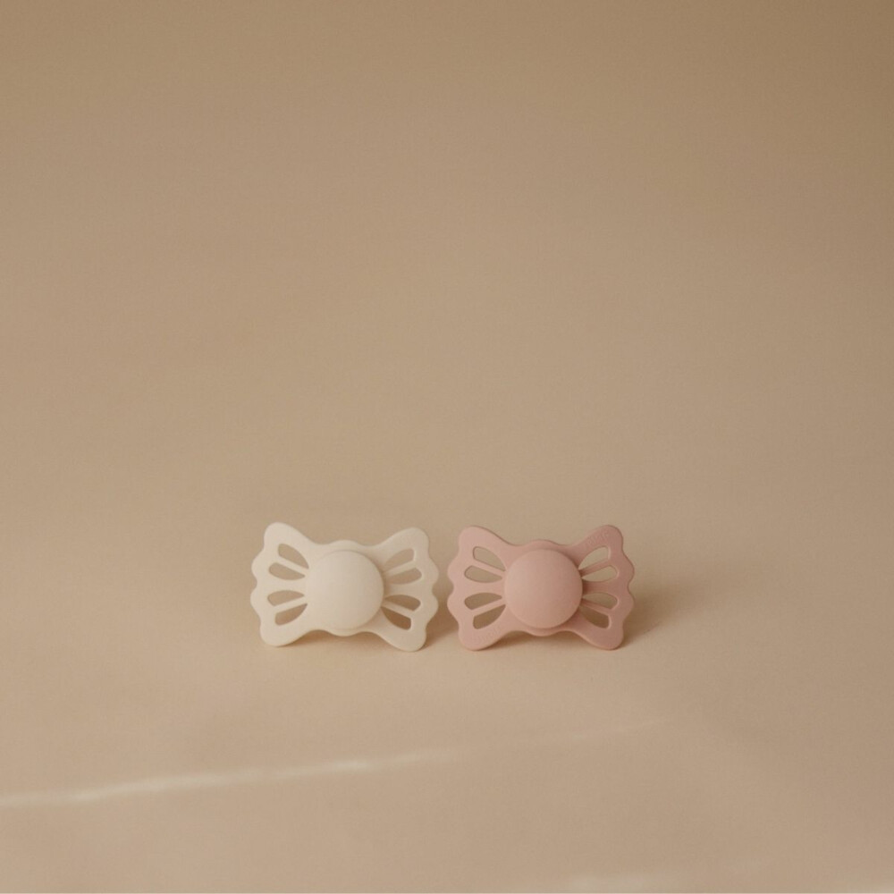 Frigg Fopspeen Lucky maat 2 6-18 mnd Cream Blush 2 stuks