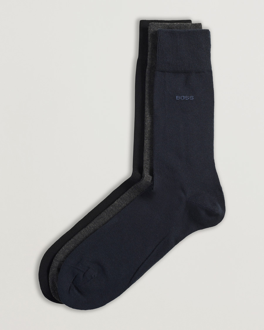 3-Pack RS Uni Socks Navy/Black/Grey