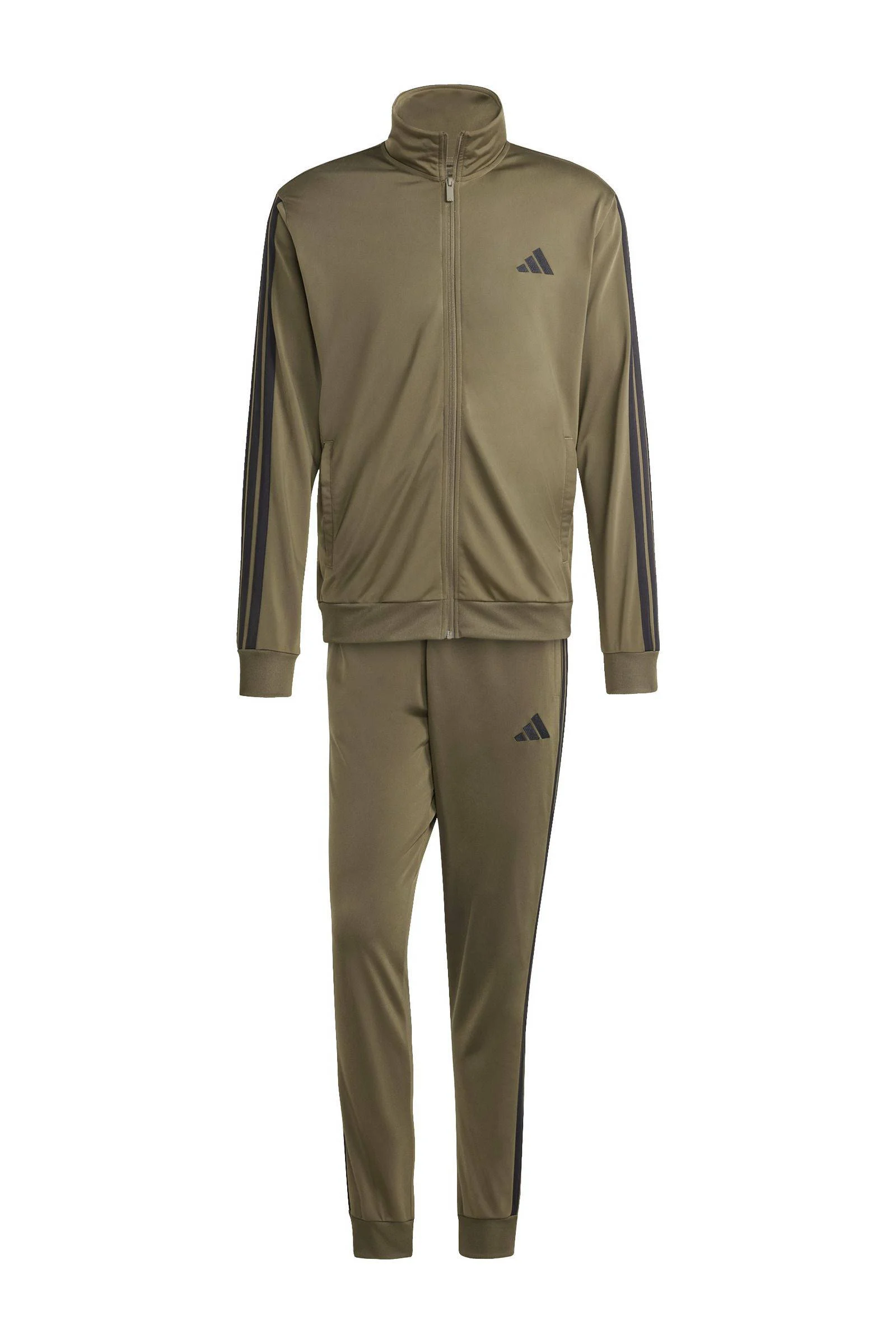 adidas Senior  trainingspak olijfgroen/zwart