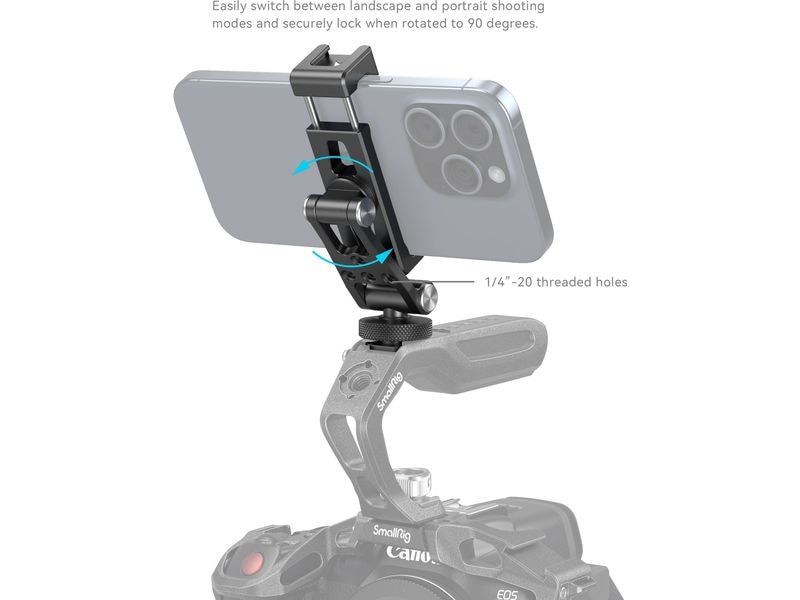 Smallrig Cage Telefonhalter Metall-Telefonhalter mit Cold-Shoe Mount