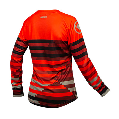 Endura MT500 Supercraft MTB Cykeltrøje Sort Til Kvinder Paprika/Orange