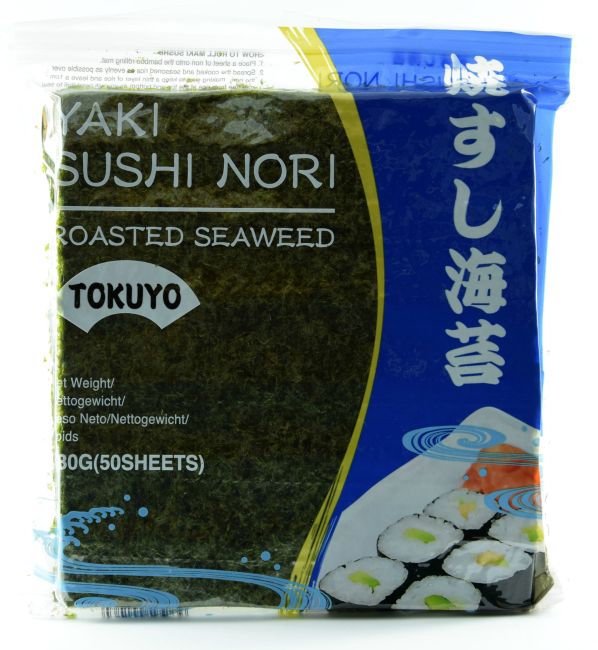 Tokuyo Geroosterde Zeewier Sushi Nori 50 Vellen 130g