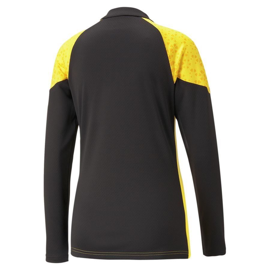teamCUP Training 1/4 Zip Top Wmn Cyber Yellow-Black