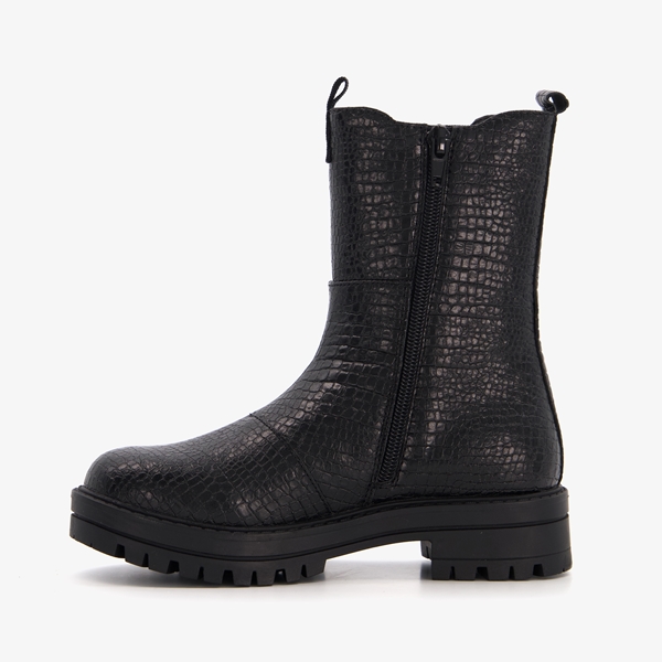 Blue Box meisjes chelsea boots met crocoprint