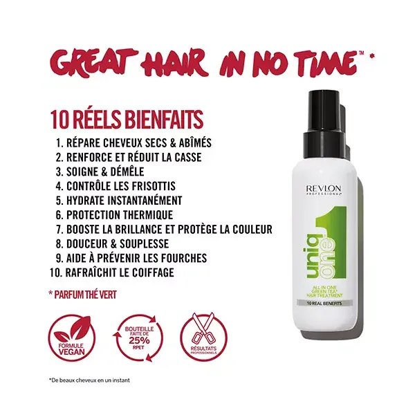Revlon Professional UniqONE™ Máscara Spray Leave-In de Chá Verde 150 ml