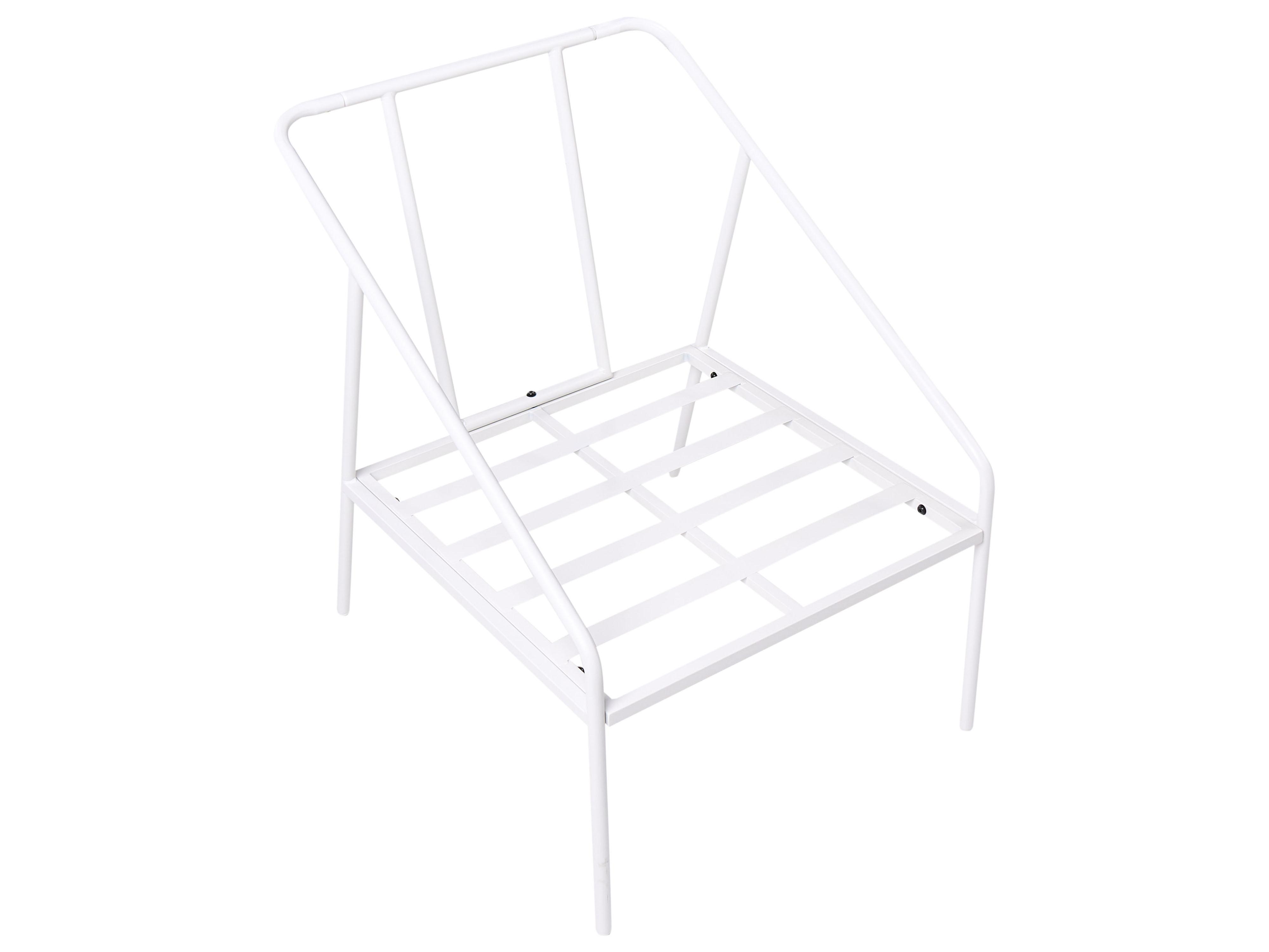 Loungeset met tafel 4-zits USTICA Metaal Wit