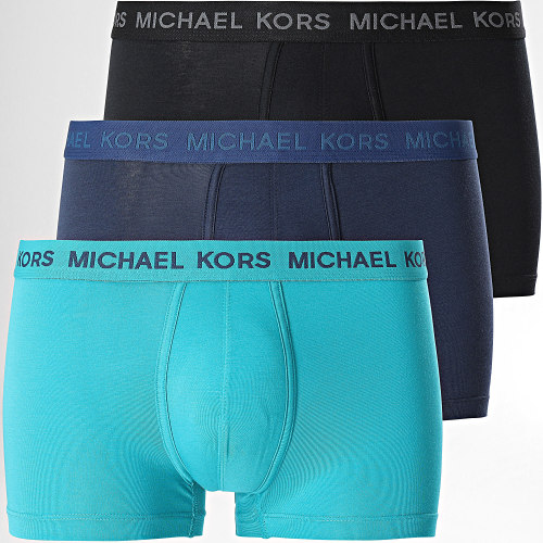 Lot De 3 Boxers Supima 6F31T10773 Noir Bleu Marine Turquoise