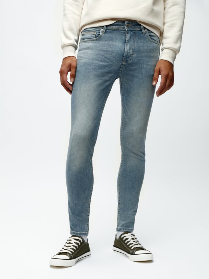 Calça jeans skinny confortável premium - Índigo