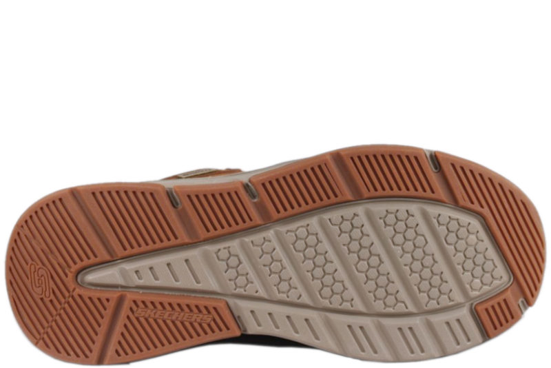 SKECHERS BENAGO-HOMBR BRUN SNØRESKO