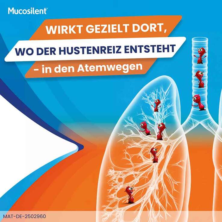Mucosilent gegen Reizhusten Levodropropizin 6mg/ml Saft, 100 ml