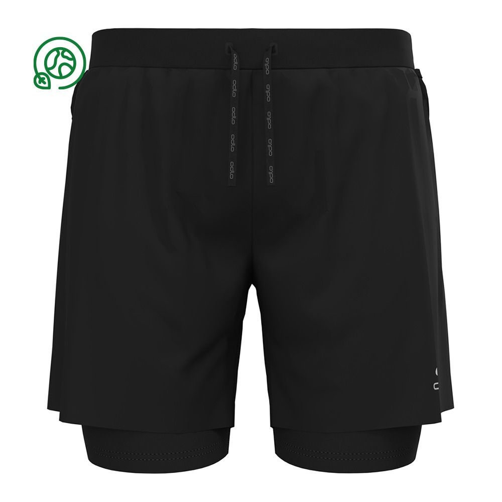 Odlo X-ALP TRAIL 6 INCH 2IN1 - Short Homme black