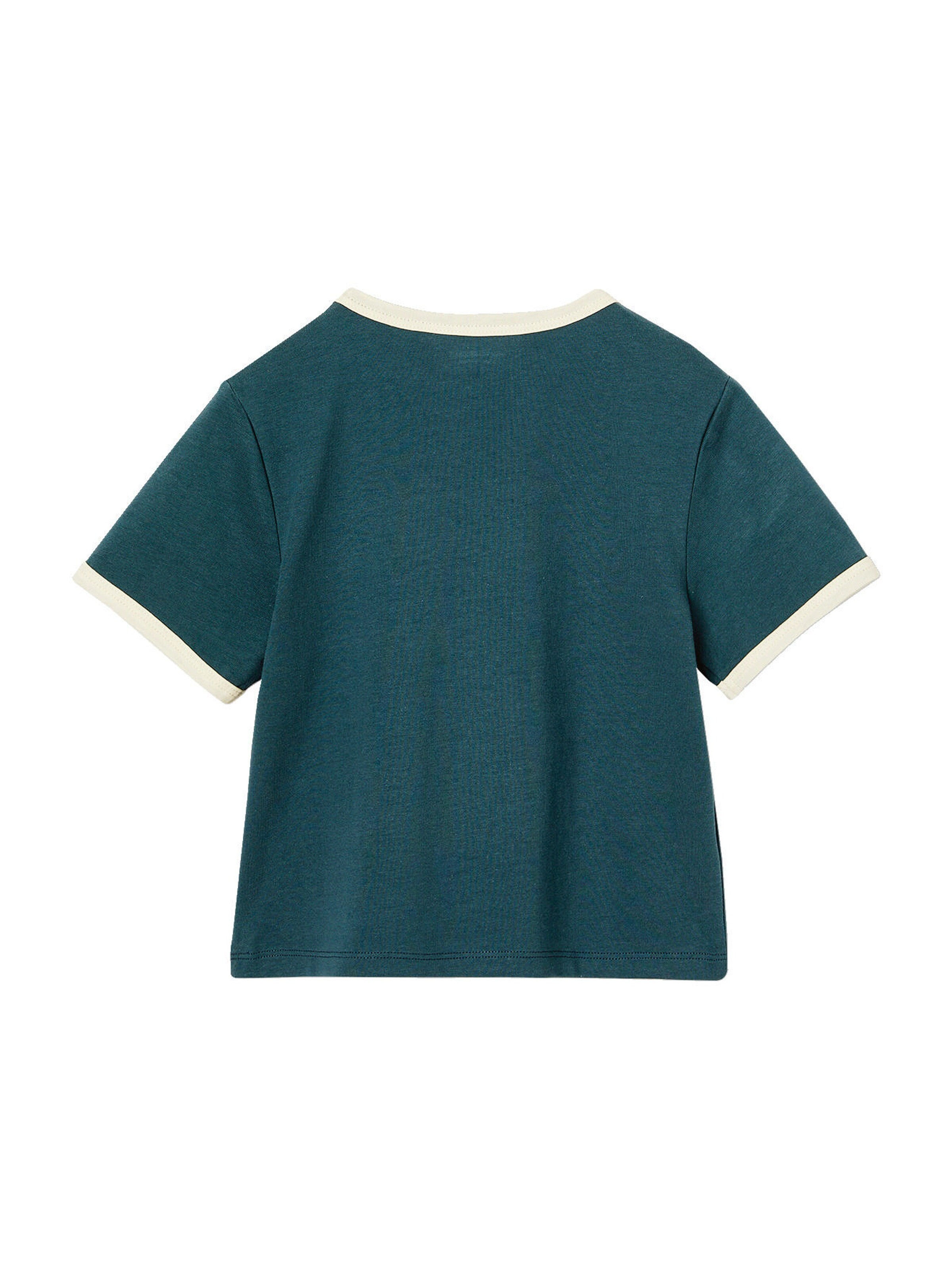 Vertbaudet Mädchen Cropped-Shirt im College-Look tinte