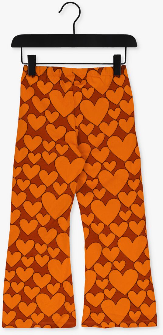 CARLIJNQ oranje carlijnq flared broek hearts - flared legging