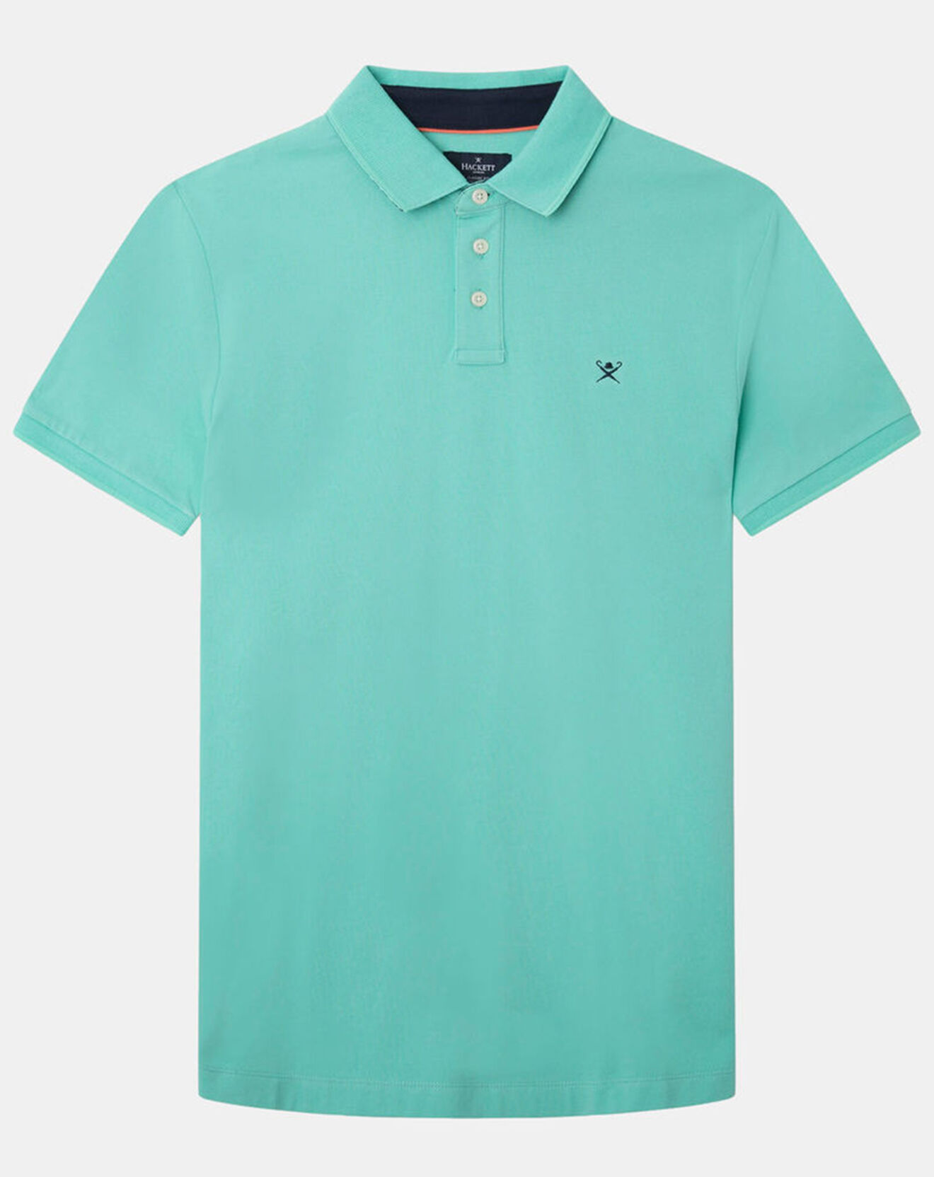 Hackett London Polo Regular Fit uni piqué vert clair