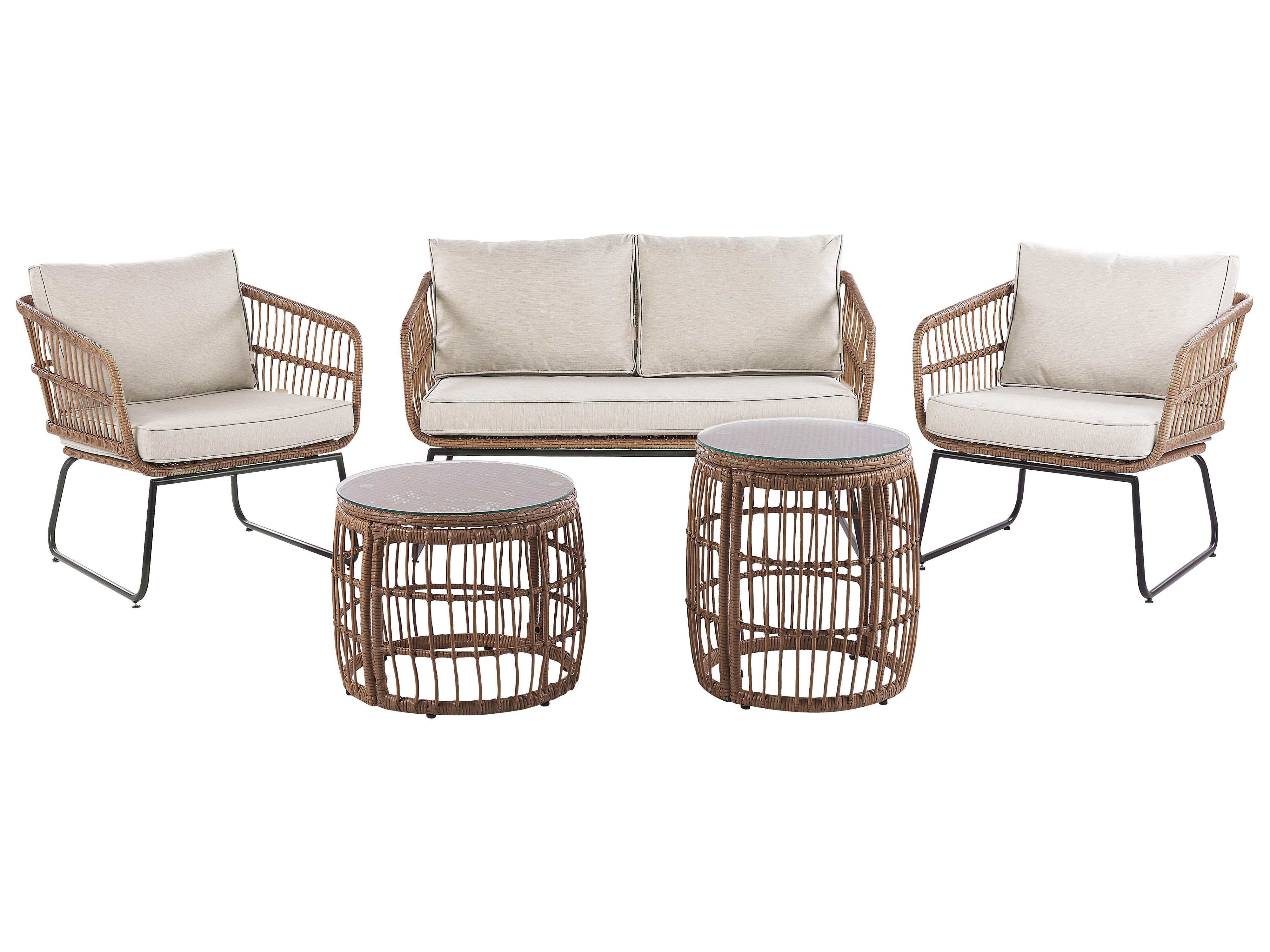 Set tuinkussenhoezen RAVELLO Beige