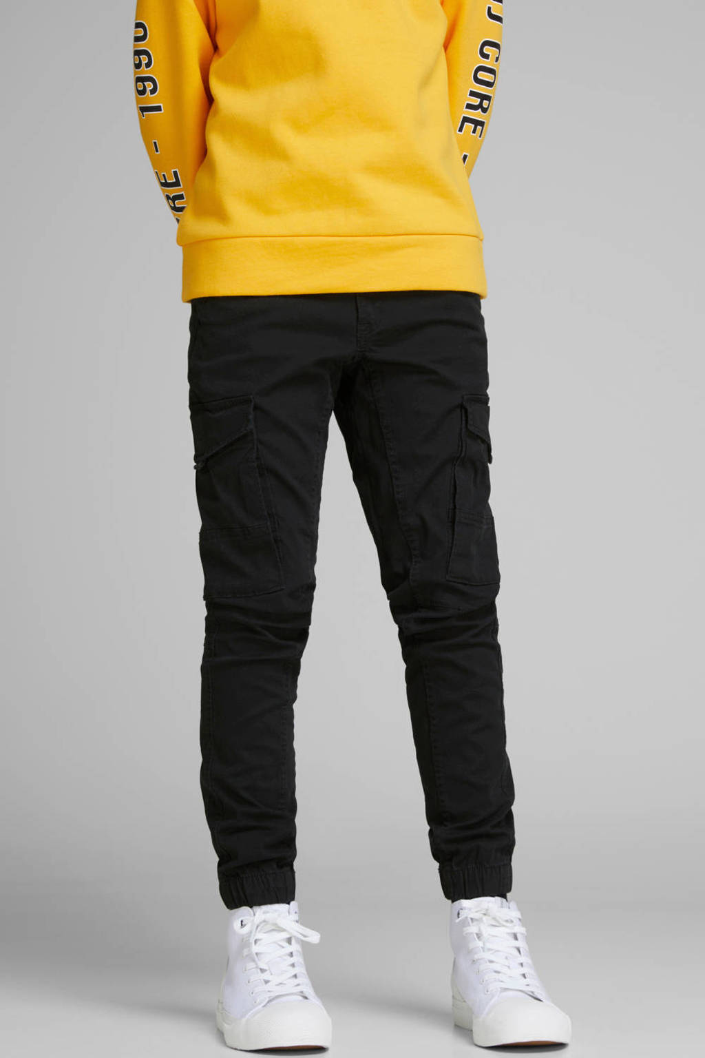 JACK & JONES cargobroek JJIPAUL zwart