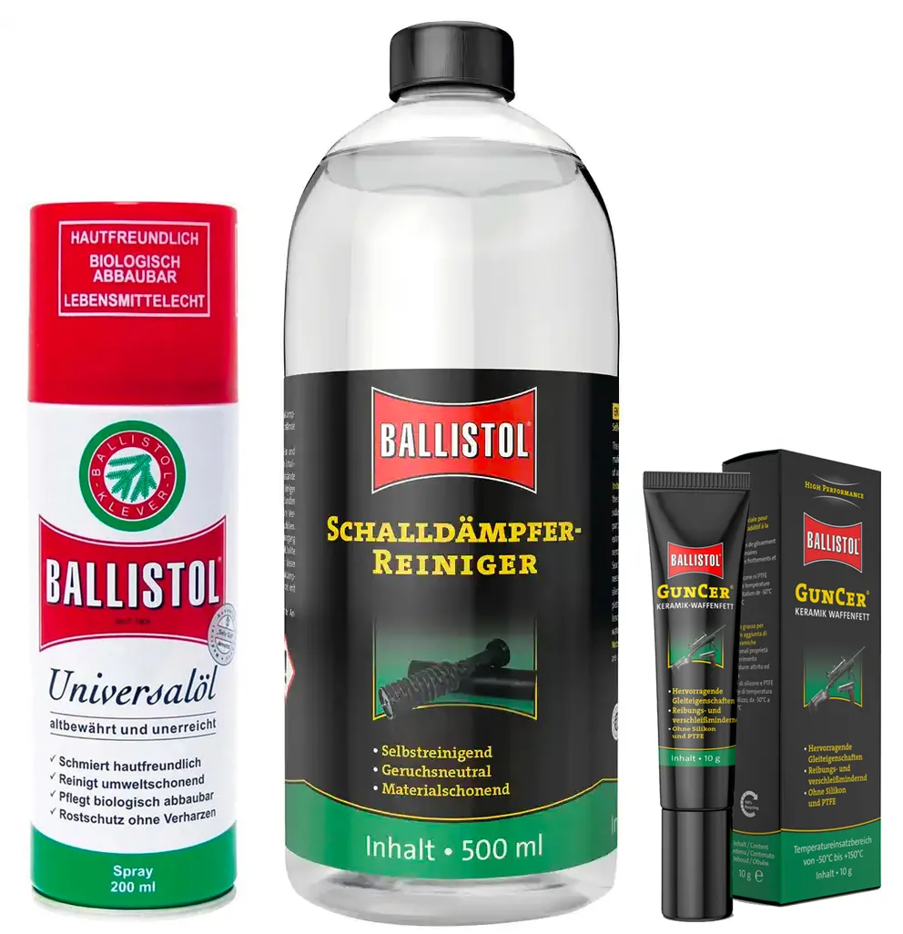 Ballistol Lyddemper Vedlikeholdsett
