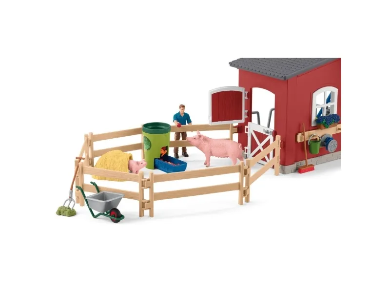 Schleich Red Barn with Animals and Accessories