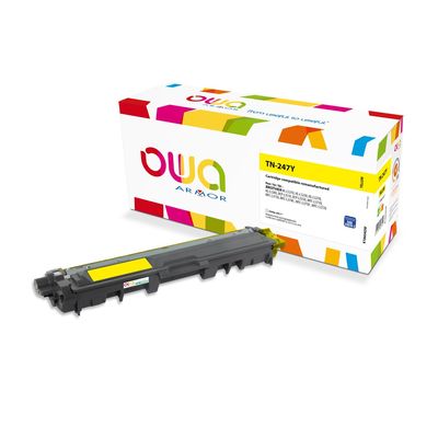 Cartouche laser compatible Brother TN247 - jaune - Owa K18604OW