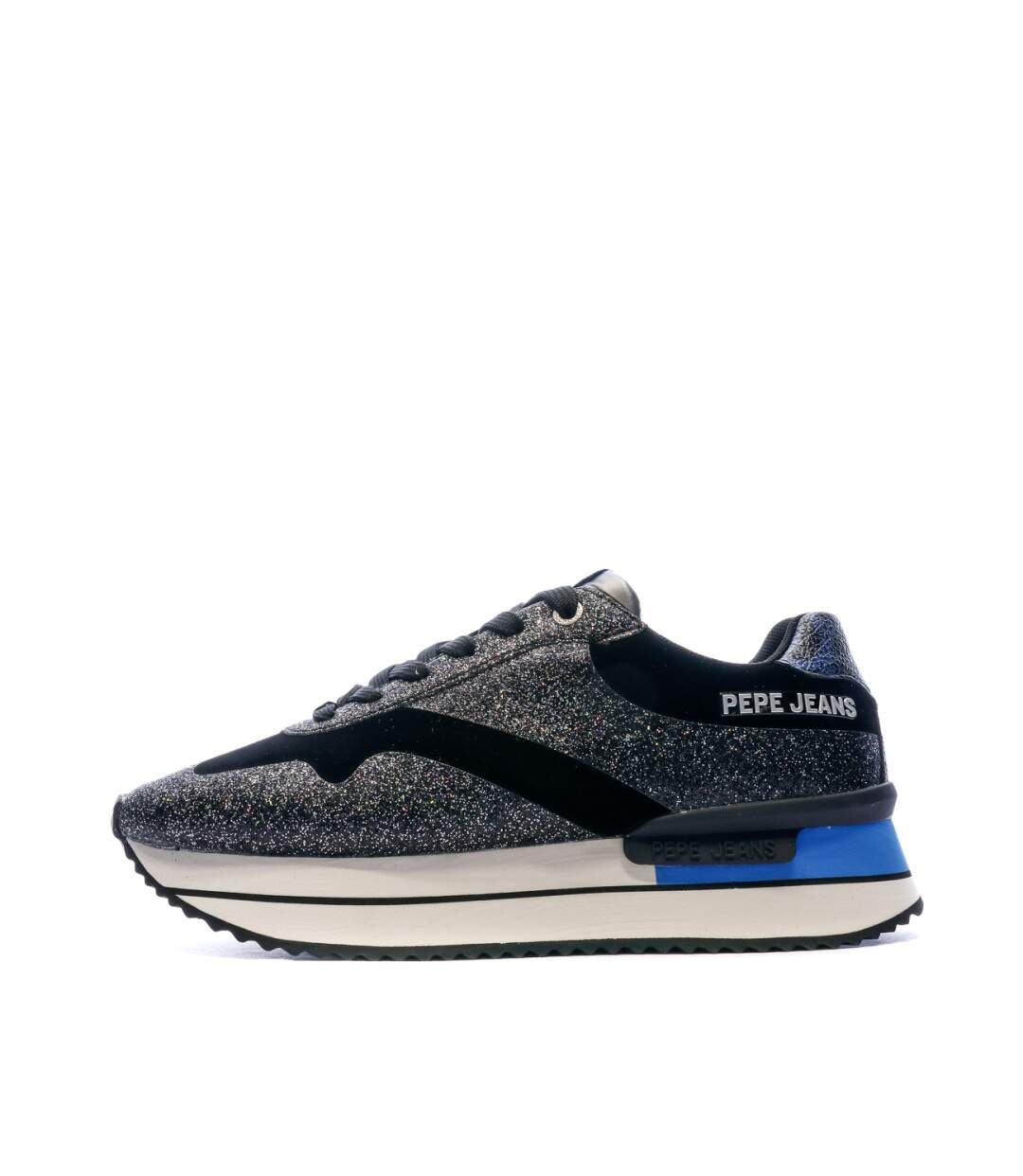 Baskets Noires à Paillettes Femme Pepe Jeans Rusper Warmy