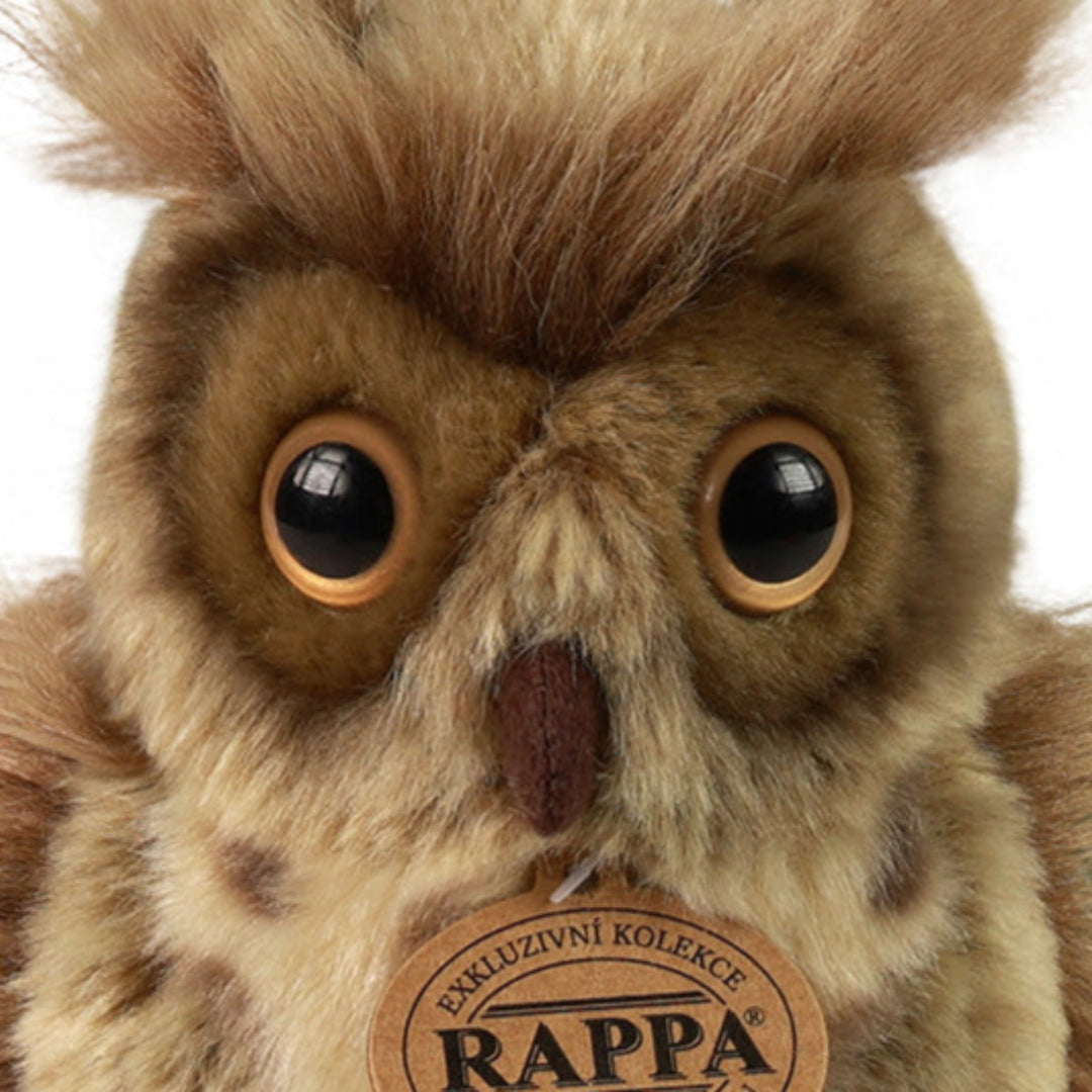 rappa knuffeluil gehoornd - 16 cm
