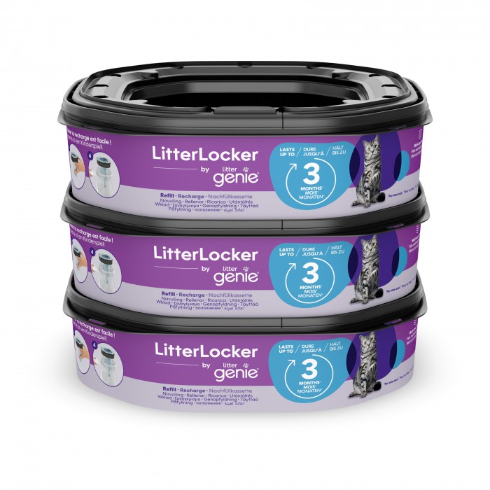 Recharge octogonale pour poubelle Litter Locker Fashion & Litter Genie