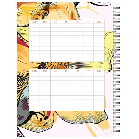 FLVG Lehrerinnenkalender Sonderedition Blume bunt, A4, 2024/2025