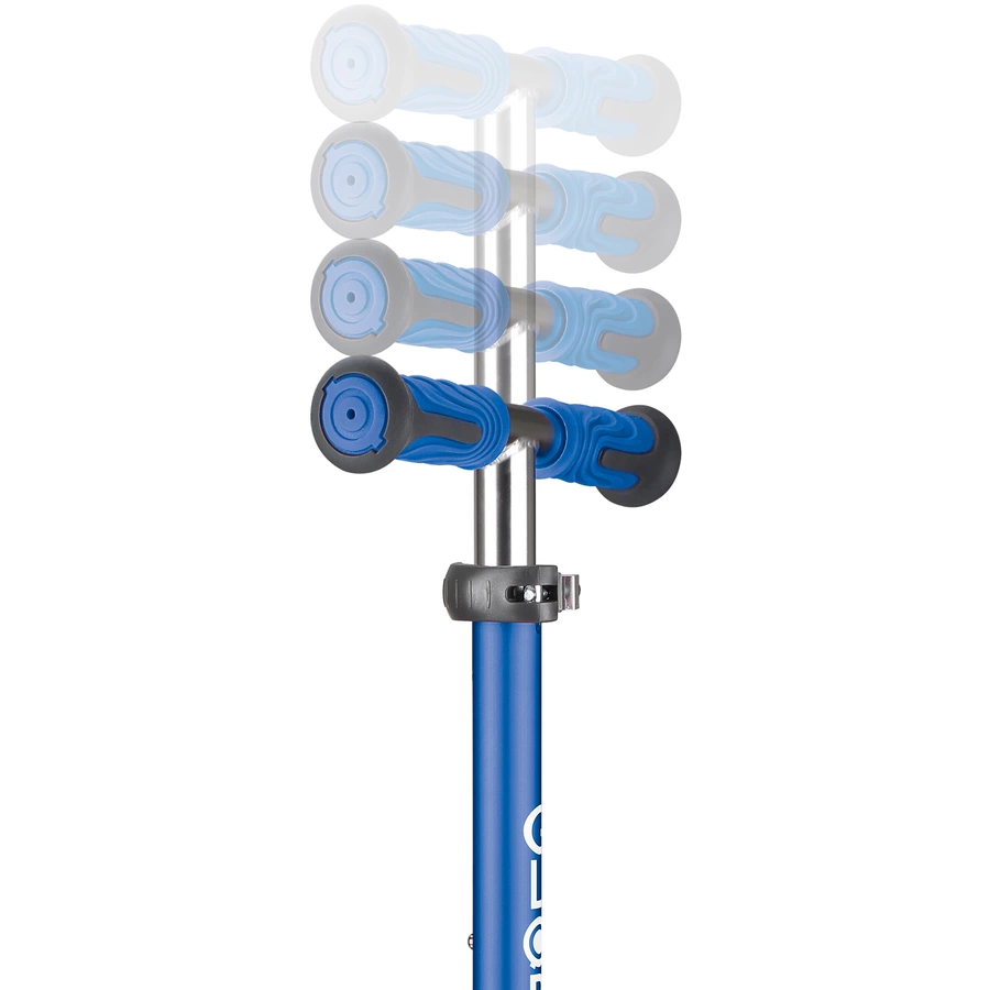 GLOBBER Scooter ELITE DELUXE LIGHTS mit Leuchtrollen, navy-blau