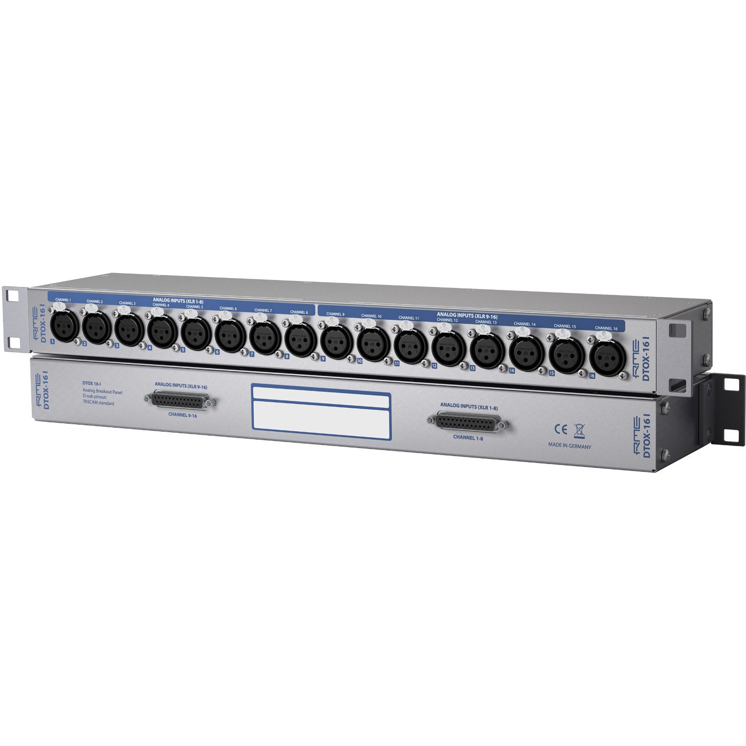RME DTOX-16 I breakout panel