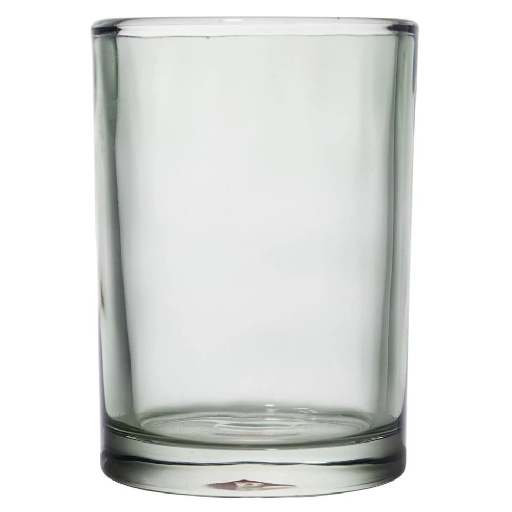 Gobelet en verre transparent vert Ø8xH10,5cm