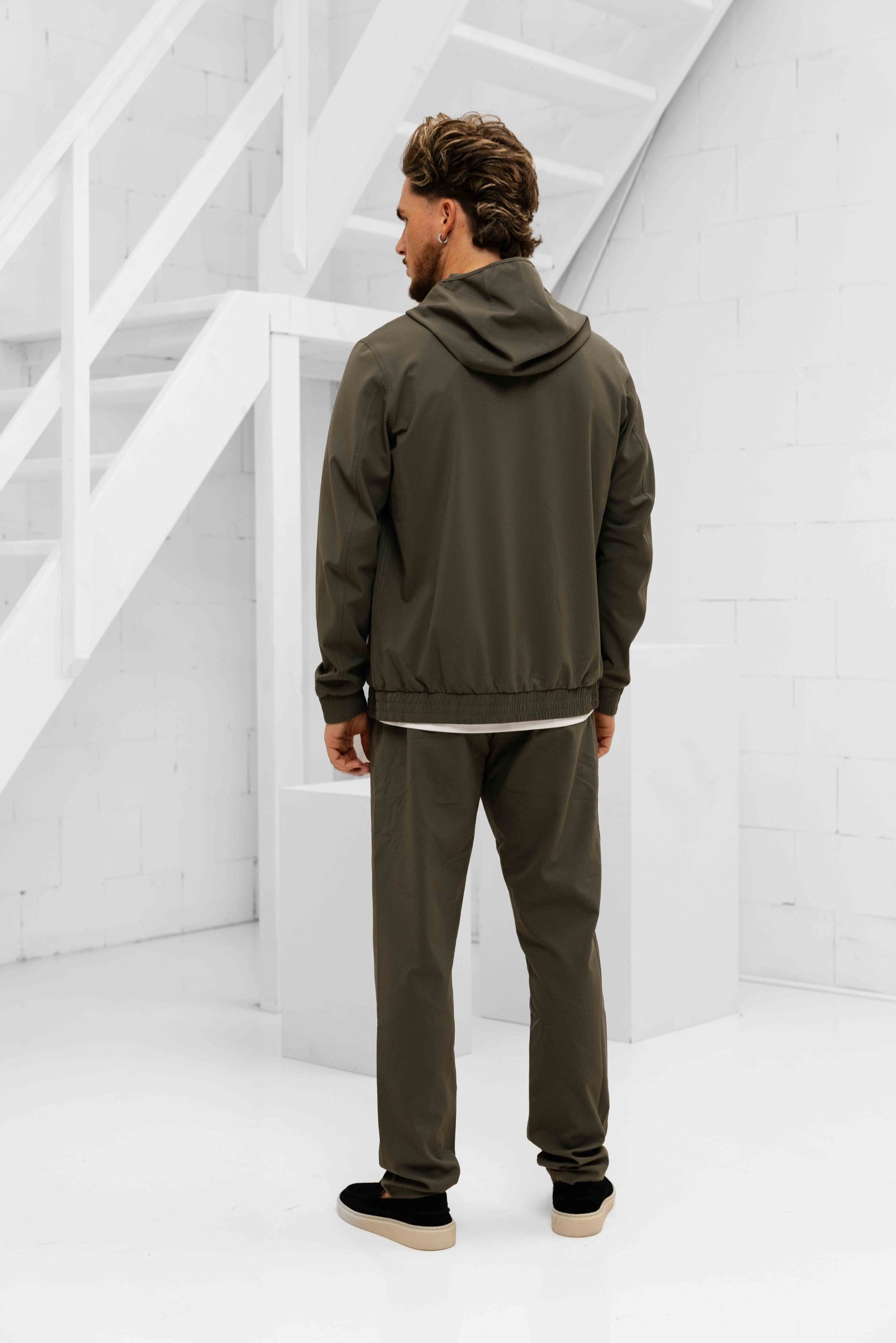 Cou7ure Essentials Reflection Hoodie Trainingspak Heren Donkergroen