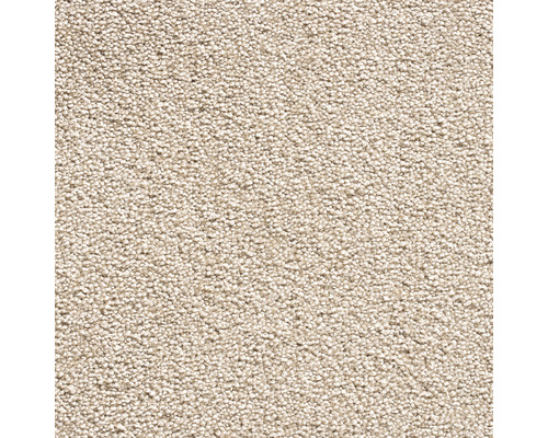 Percy beige krullend velours tapijt, 400 cm breed (per meter verkocht)