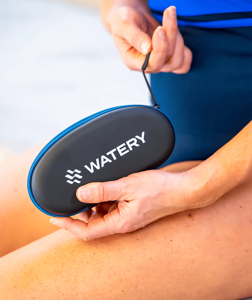 Watery etui til svømmebriller - Active - Sort