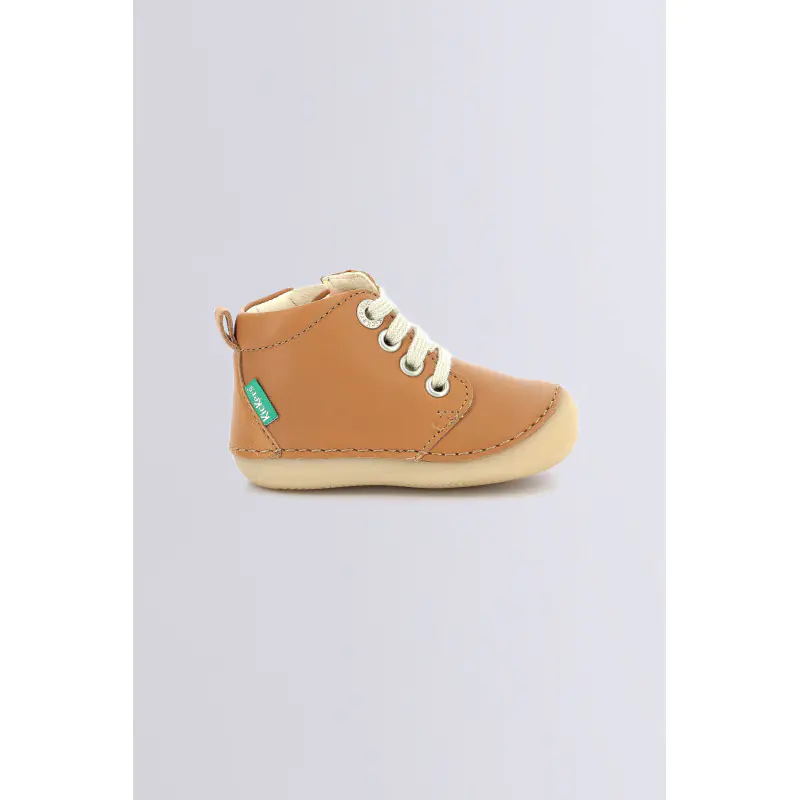 Sonizip Camel BOTTILLONS Cuir Garçon