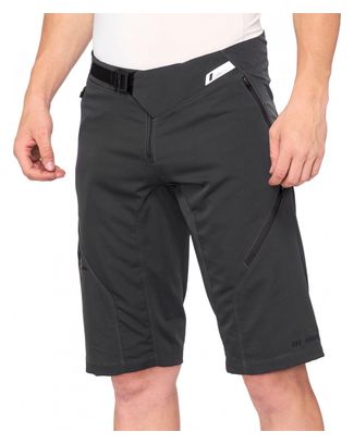 100% Short Airmatic V2 Charcoal Gris