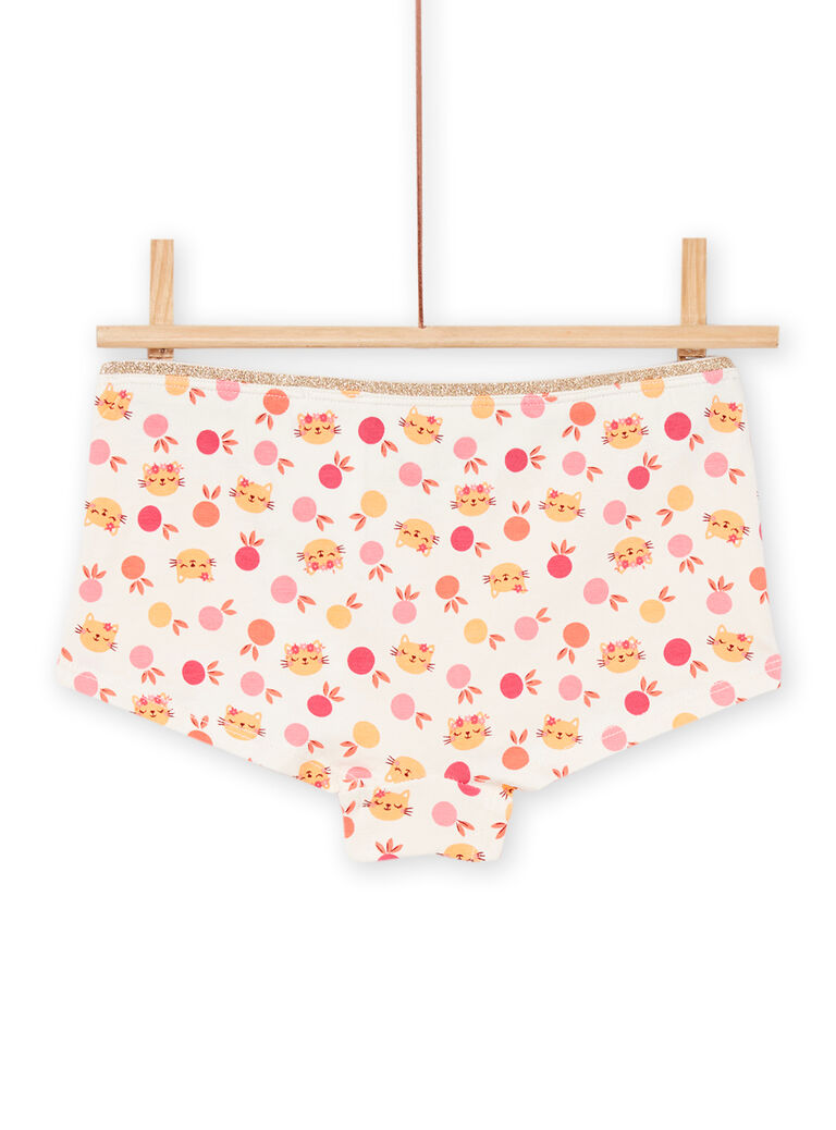3 shortys à imprimé et motifs chats